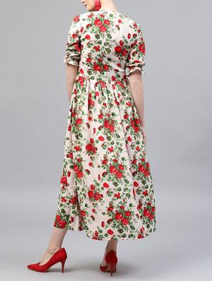 floral flared maxi dress - 15413991 - Standard Image - 3