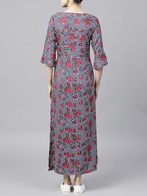 bell sleeve floral maxi dress - 15413996 - Standard Image - 3