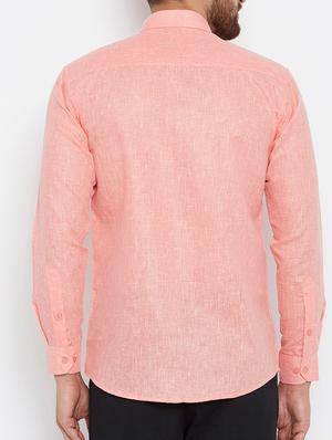 pink cotton casual shirt - 15414014 - Standard Image - 3