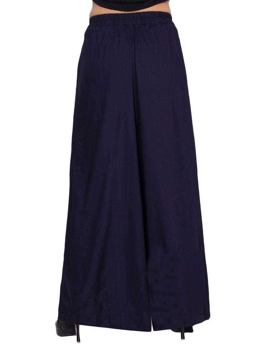 Flared solid palazzo - 15414305 - Zoom Image - 3