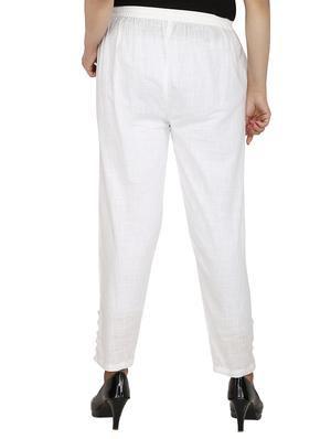 button detail pleated trouser - 15414322 - Standard Image - 3