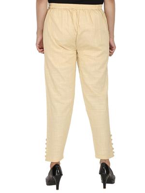button detail flat front trouser - 15414324 - Standard Image - 3