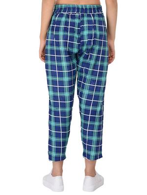 Checkered high-rise trouser - 15414329 - Standard Image - 3