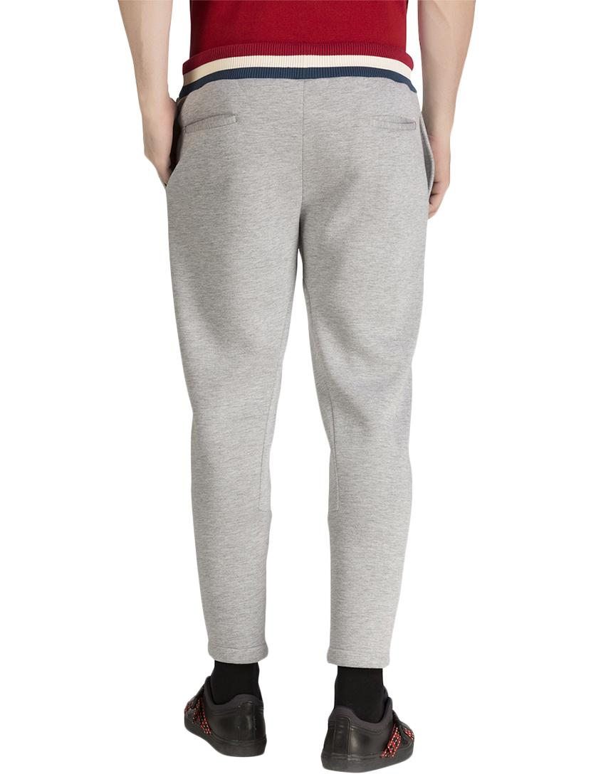 grey cotton ankle length track pant - 15414571 - Zoom Image - 3