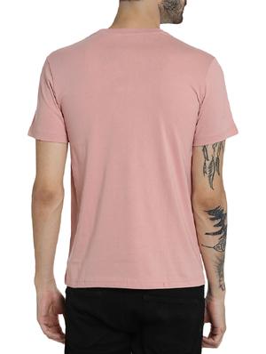 pink cotton chest print t-shirt - 15414711 - Standard Image - 3