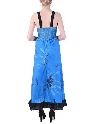 plunge neck a-line maxi dress - 15414751 - Standard Image - 3