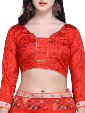 Floral printed saree with blouse - 15414835 - Standard Image - 3