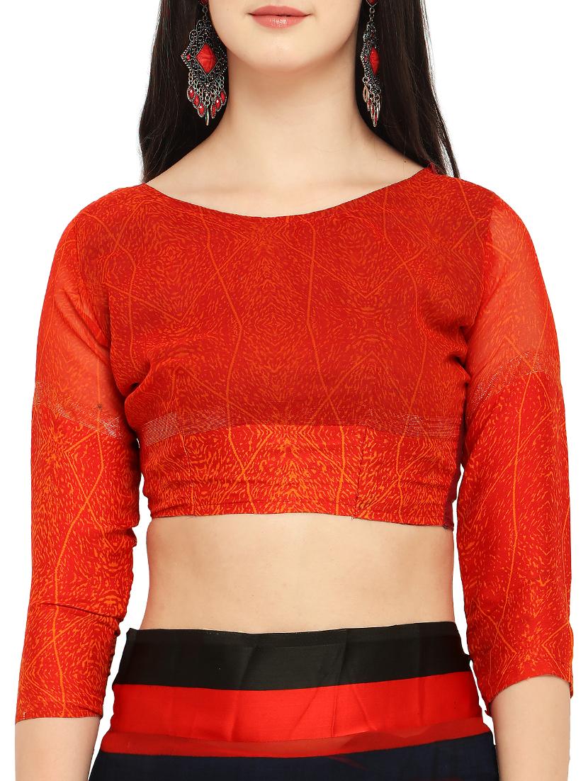 temple bordered saree with blouse - 15414870 - Zoom Image - 3
