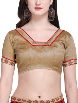 paisley printed saree with blouse - 15414945 - Standard Image - 3