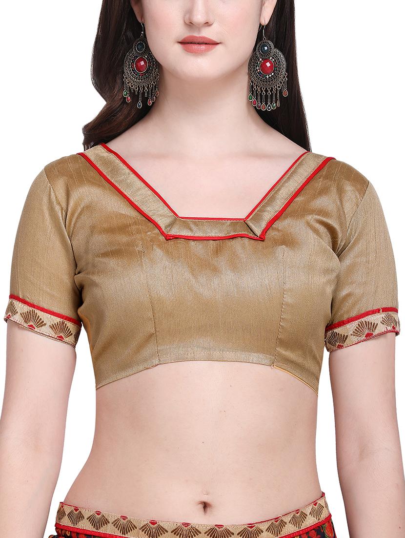 paisley printed saree with blouse - 15414945 - Zoom Image - 3
