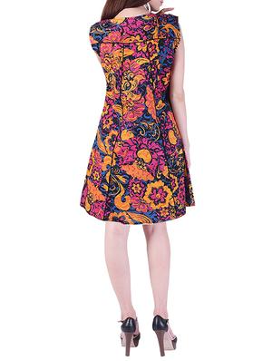 printed a-line dress - 15414982 - Standard Image - 3