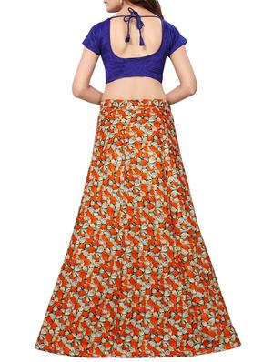 Printed flared lehenga - 15414993 - Standard Image - 3