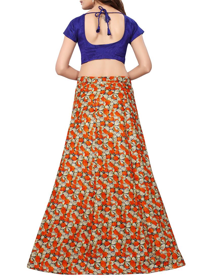 Printed flared lehenga - 15414993 - Zoom Image - 3
