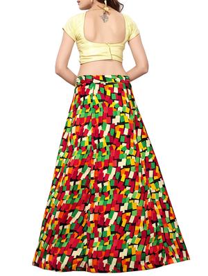 Printed flared lehenga - 15414995 - Standard Image - 3