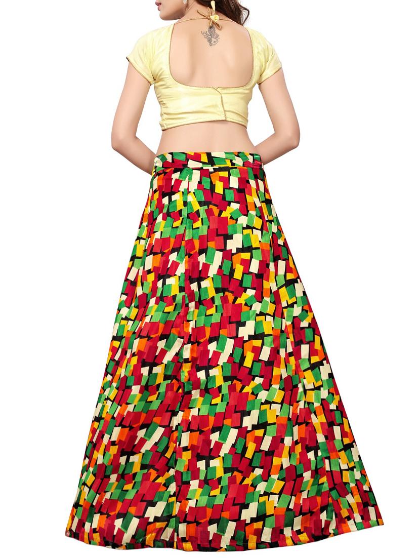 Printed flared lehenga - 15414995 - Zoom Image - 3
