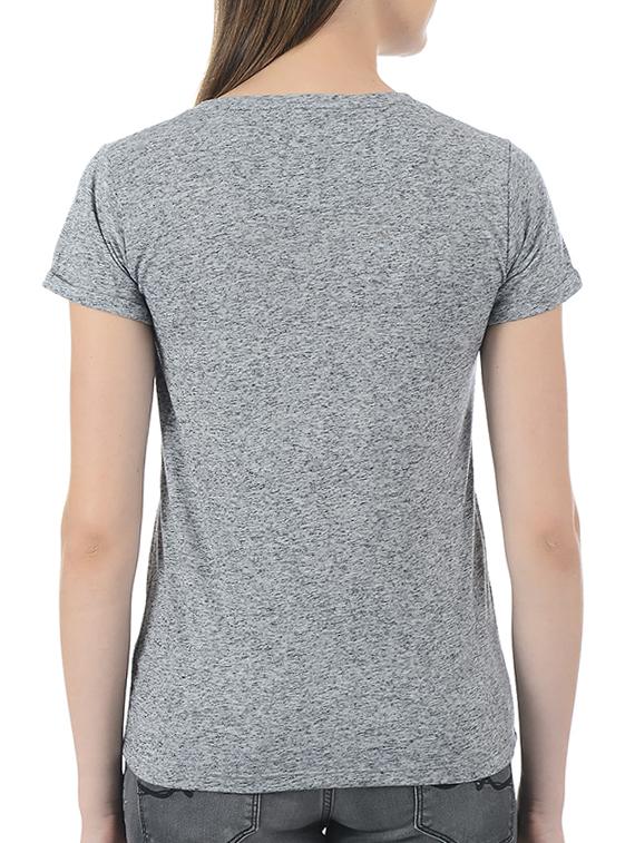 printed round neck tee - 15415264 - Zoom Image - 3
