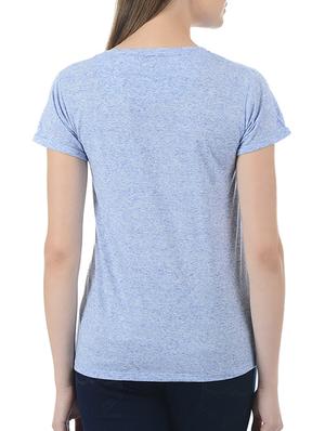 ice blue melange tee - 15415265 - Standard Image - 3