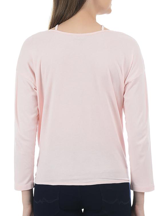 x line neck front tie knot top - 15415276 - Zoom Image - 3