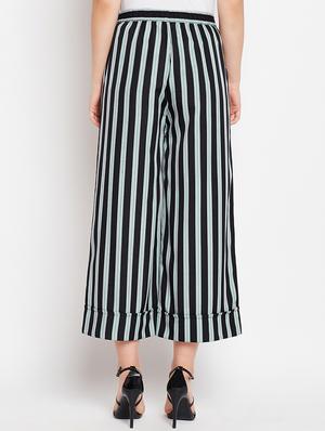 striped belted palazzo - 15415753 - Standard Image - 3