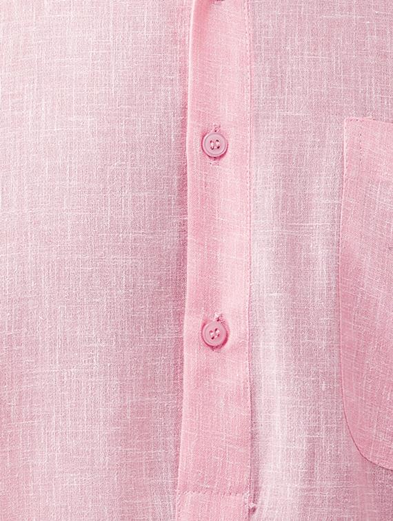 pink cotton kurta pyjama set - 15415925 - Zoom Image - 3