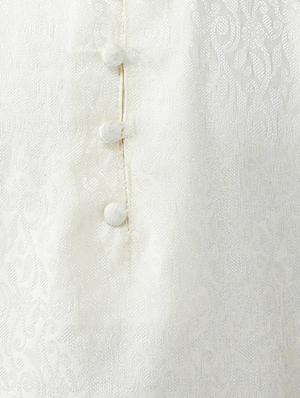 off white silk blend kurta pyjama set - 15415952 - Standard Image - 3
