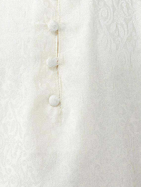 off white silk blend kurta pyjama set - 15415952 - Zoom Image - 3