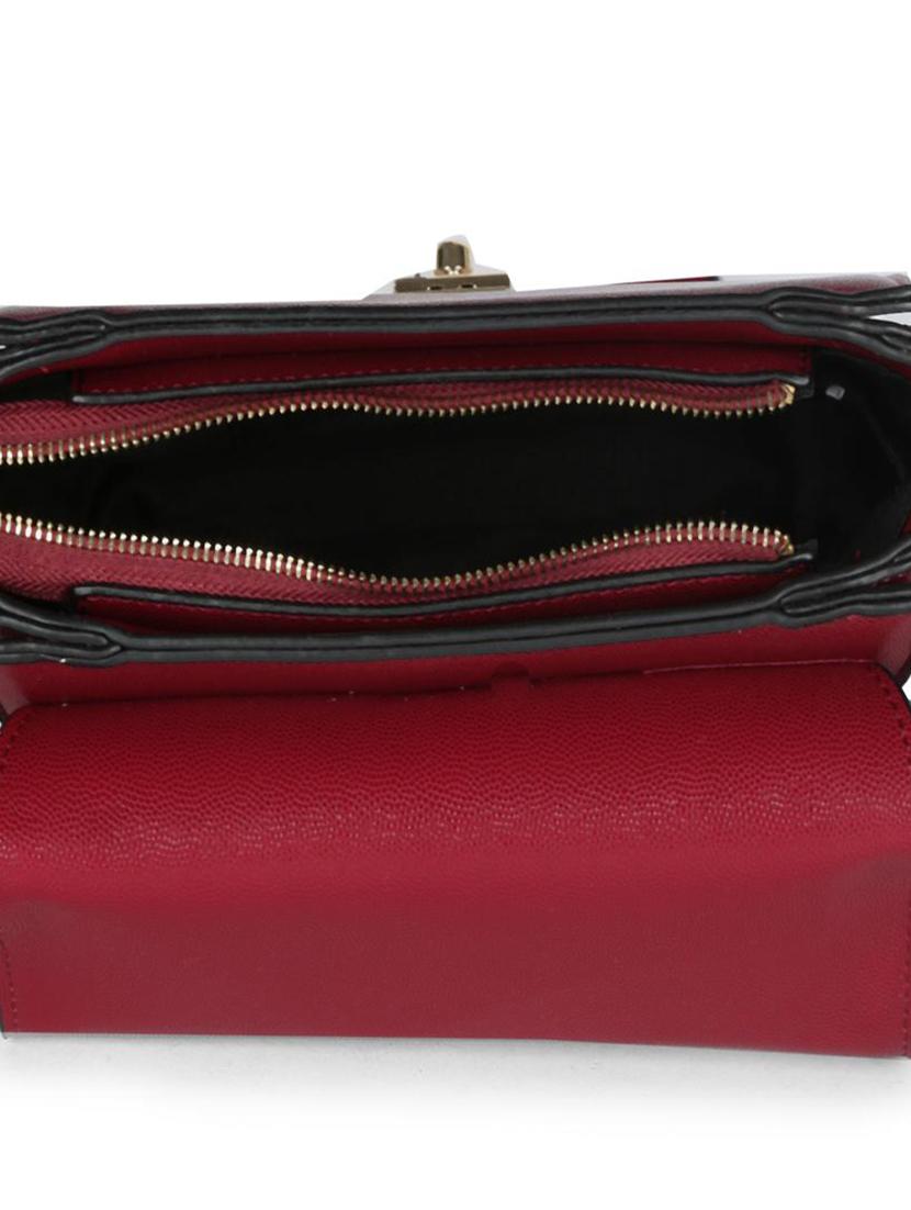 maroon leatherette (pu) regular sling bag - 15416111 - Zoom Image - 3