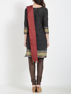 churidaar unstitched suit - 15416156 - Standard Image - 3