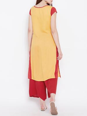 straight printed kurta - 15416419 - Standard Image - 3