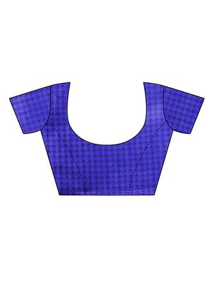 Checkered Bhagalpuri Saree with blouse - 15416453 - Standard Image - 3