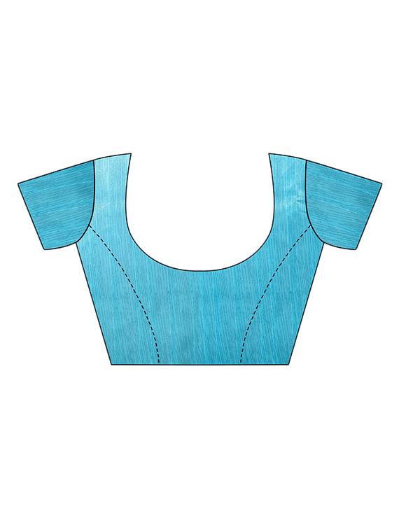 Geometrical Bhagalpuri Saree with blouse - 15416457 - Zoom Image - 3