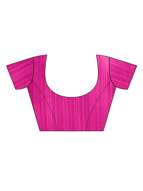 Geometrical Bhagalpuri Saree with blouse - 15416464 - Zoom Image - 3