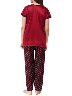 polka dotted nightwear pajama set - 15416593 - Standard Image - 3