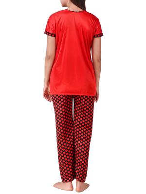 polka dotted nightwear pajama set - 15416595 - Standard Image - 3