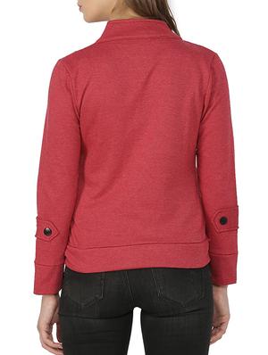 stylized neck button down jacket - 15416674 - Standard Image - 3