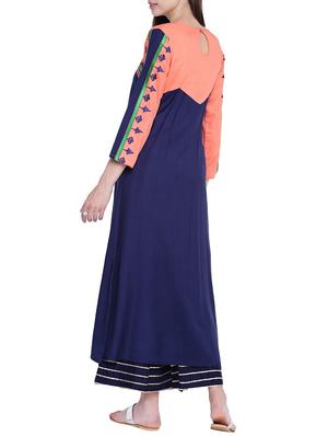 A-line embroidered Kurta - 15416716 - Standard Image - 3