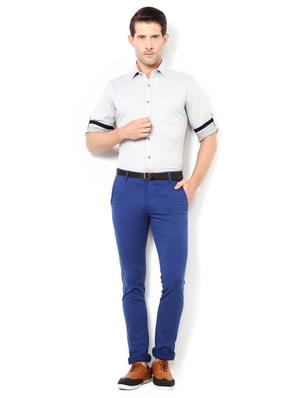 grey cotton casual shirt - 15417080 - Standard Image - 3