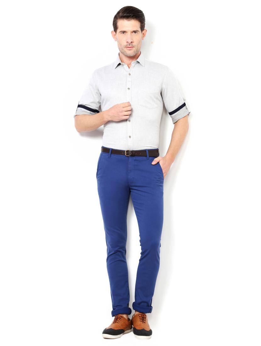 grey cotton casual shirt - 15417080 - Zoom Image - 3