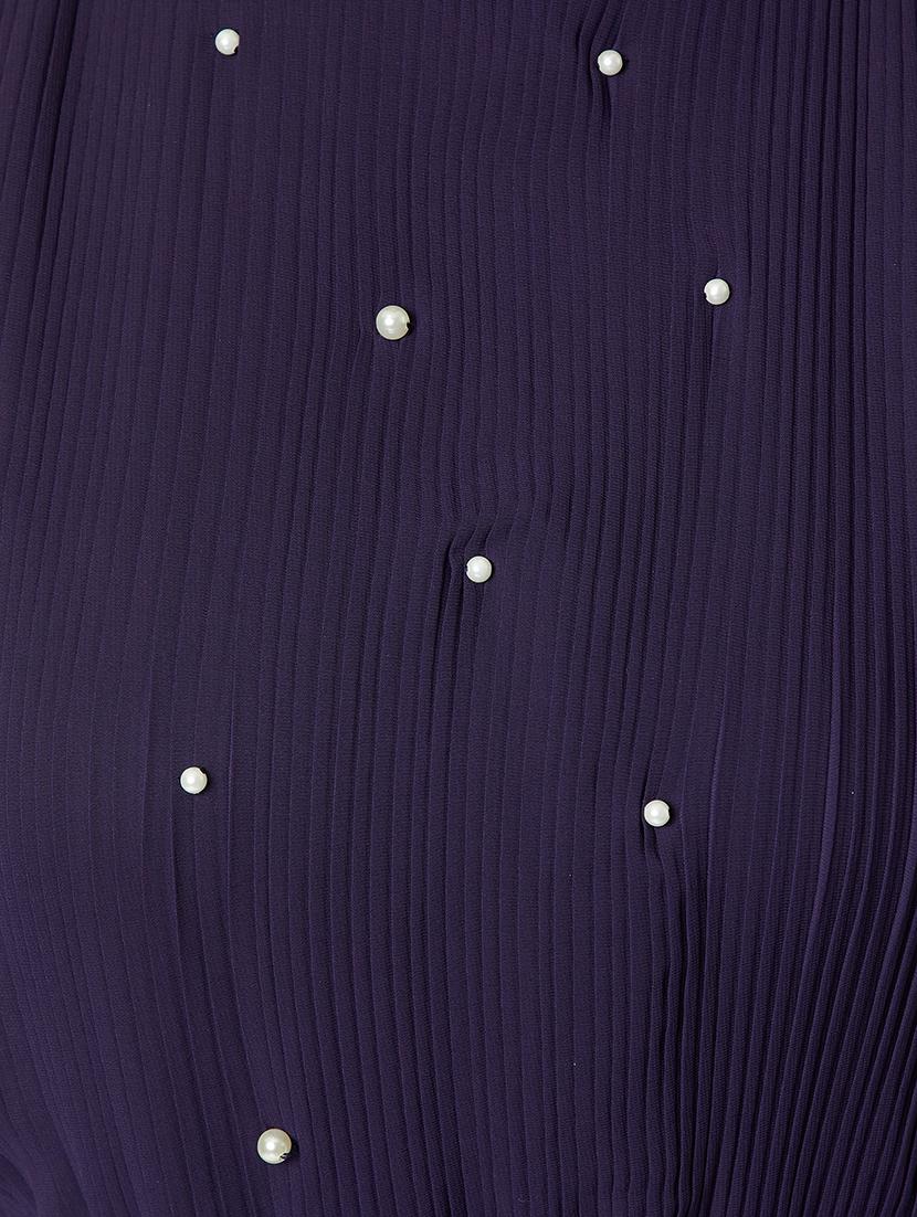 pearl embellished asymmetric dress - 15417291 - Zoom Image - 6