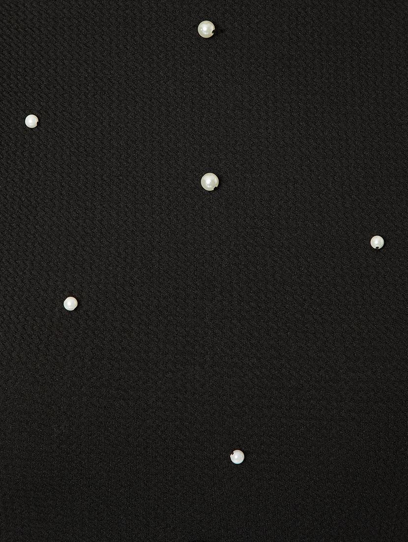 pearl embellished front slit dress - 15417292 - Zoom Image - 6