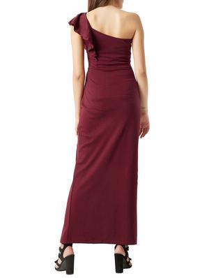 single shoulder side slit dress - 15417296 - Standard Image - 3