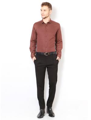 black terry rayon pleated formal trouser - 15417342 - Standard Image - 3