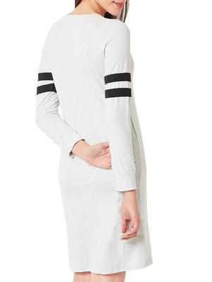 Melange varsity striped shift dress - 15417391 - Standard Image - 3