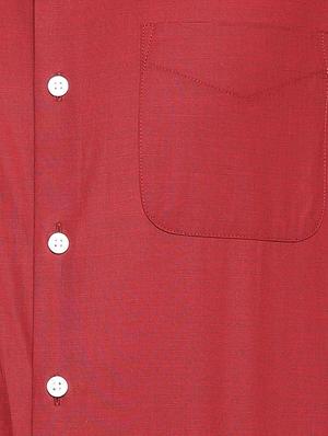 red cotton formal shirt - 15417416 - Standard Image - 3