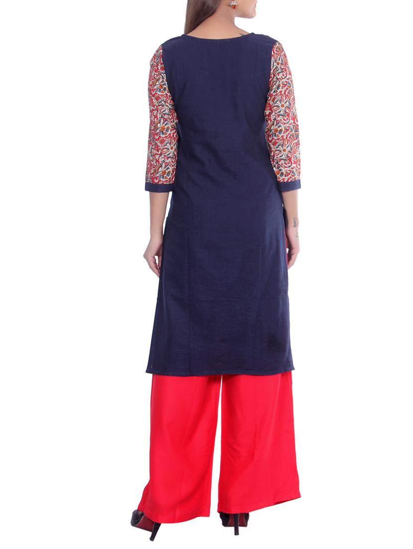 straight printed kurta - 15417433 - Zoom Image - 3