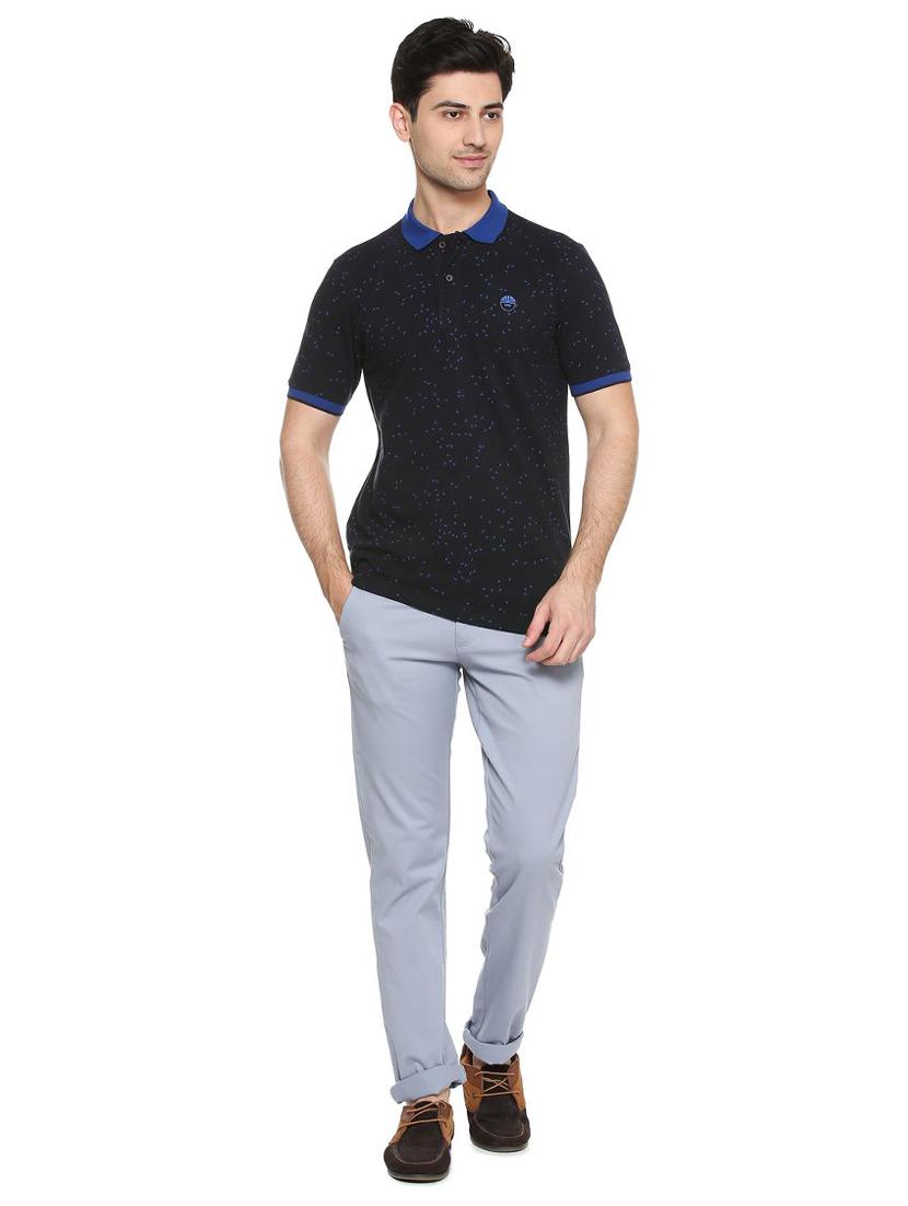grey cotton blend chinos casual trouser - 15417466 - Zoom Image - 3