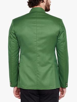 green cotton casual blazer - 15417717 - Standard Image - 3