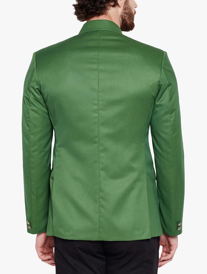 green cotton casual blazer - 15417717 - Zoom Image - 3
