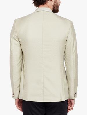 beige cotton blend casual blazer - 15417731 - Standard Image - 3
