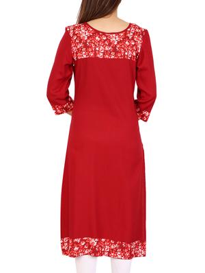 straight printed kurta - 15418137 - Standard Image - 3